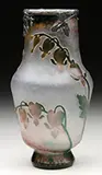 Cameo and Mounted Bleeding Heart Vase by Daum, sold Jun 2016