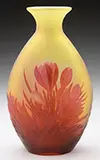 Mold Blown Crocus Vase by Galle, sold Jun 2016