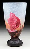 Padded and Wheel-Carved Poppy Vase by Daum, sold Jun 2016
