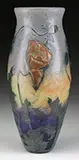 Wheel-Carved Cameo Poppy Vase by Daum, sold Jun 2016