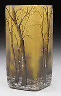 Winter Scene Vase by Daum, sold Jun 2016