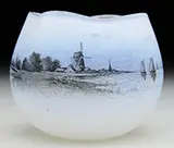 Daum, Dutch Scene Vase
