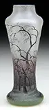 Daum, Miniature Rain Scene Vase