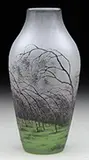 Rain Scene Vase by Daum, sold Jun 2016