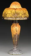 Daum, Winter Scene Lamp