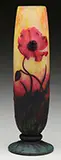 Wheel Carved Poppy Vase by Daum, sold Jun 2016