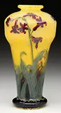 Daum, Cameo and Enameled Vase