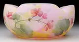 Daum, Cameo & Enameled Bowl