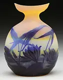 Lily Pond Vase by Galle, sold Jun 2016