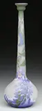 Four Colored Cameo Vase by Galle, sold Jun 2016