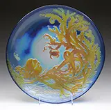 Aquatic Footed Charger by Galle, sold Jun 2016