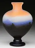 Mountain Scene Vase by Galle, sold Jun 2016