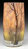 Daum, Winter Scene Tumbler/Vase
