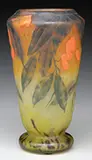 Daum, Padded and Wheel Carved Vase