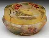 Cameo and Enameled Covered Box by Daum, sold Nov 2016