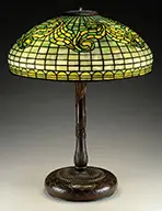 Tyler Scroll Table Lamp by Tiffany Studios, sold Nov 2016