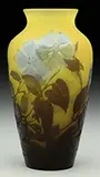 Window Pane Cameo Vase by Galle, sold Nov 2016