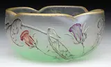 Cameo and Enameled Bowl by Daum, sold Nov 2016
