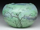 Daum, Cameo and Enameled Bowl