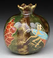 Faience Vase by Galle, sold Nov 2016