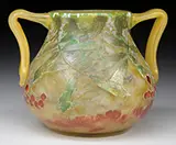 Cameo and Enameled Vase by Daum, sold Nov 2016