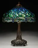 Tiffany Studios, Drop-Head Dragonfly Table Lamp