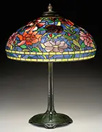 Tiffany Studios, Peony Table Lamp