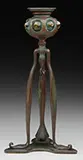 Jeweled Candlestick by Tiffany Studios, sold Nov 2016