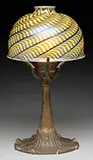 Lamp Base with Contemporary Shade by Tiffany Studios, sold Nov 2016