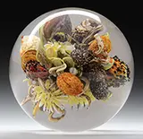 Modern Walt Whitman Orb by Paul Stankard, sold Nov 2016