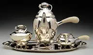 Sterling Silver Tea Service by Georg Jensen, sold Nov 2016