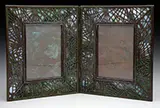 Pine Needle Double Picture Frame by Tiffany Studios, sold Nov 2016