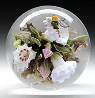 Modern Orb by Paul Stankard, sold Nov 2016