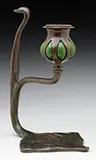 Cobra Candlestick by Tiffany Studios, sold Nov 2016