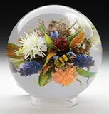 Modern Double Sided Paperweight by Paul Stankard, sold Nov 2016
