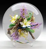 Modern Double Sided Paperweight by Paul Stankard, sold Nov 2016