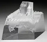 Crystal Sculpture by Alexander Joseph von Steuben, sold Nov 2016