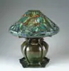 Tiffany Studios, Fish Lamp, An extremely rare and important Tiffany Favrile and bronze fish lamp