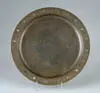 Charger by Tiffany Studios, Bronze decorated charger with abalone disks, sold Nov 2004