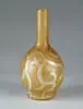 Loetz, Octopus Vase, Lovely butterscotch coloring with MOP design and all over gold enamel decoration
