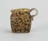 Miniature Pitcher by Daum, Cameo and enamel decoration of flower blossoms and vines, sold May 2003