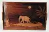 Wooden Marquetry Tray by Galle, sold May 2003