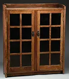 Double Door Oak Bookcase by Gustav Stickley, sold Aug 2015