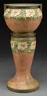 Roseville, Pottery Dahlrose 2-Part Jardiniere