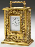 Pine Needle Carriage Clock by Tiffany Studios, sold Aug 2015