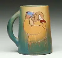 Weller, Dickensware Art Pottery Mug