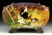 Faience Planter by Galle, sold Jun 2017