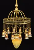 12-Lite Lily Chandelier by Tiffany Studios, sold Jun 2017