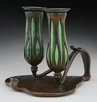 Double Candlestick by Tiffany Studios, sold Jun 2017