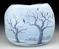 Blackbird Vase by Daum, sold Jun 2017
